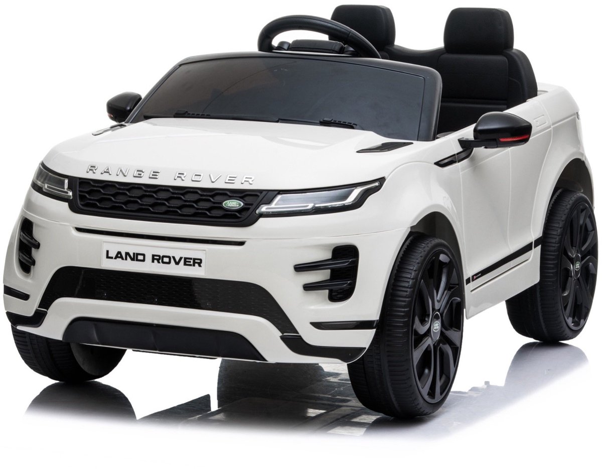 range rover evoque elektrische kinderauto 12v 1 tot 5 jaar wit