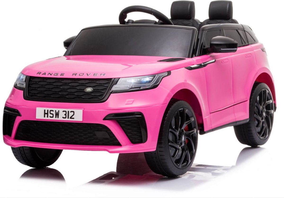 range rover velar 12v elektrische kinderauto accu voertuig auto voor kinderen met afstandbediening roze