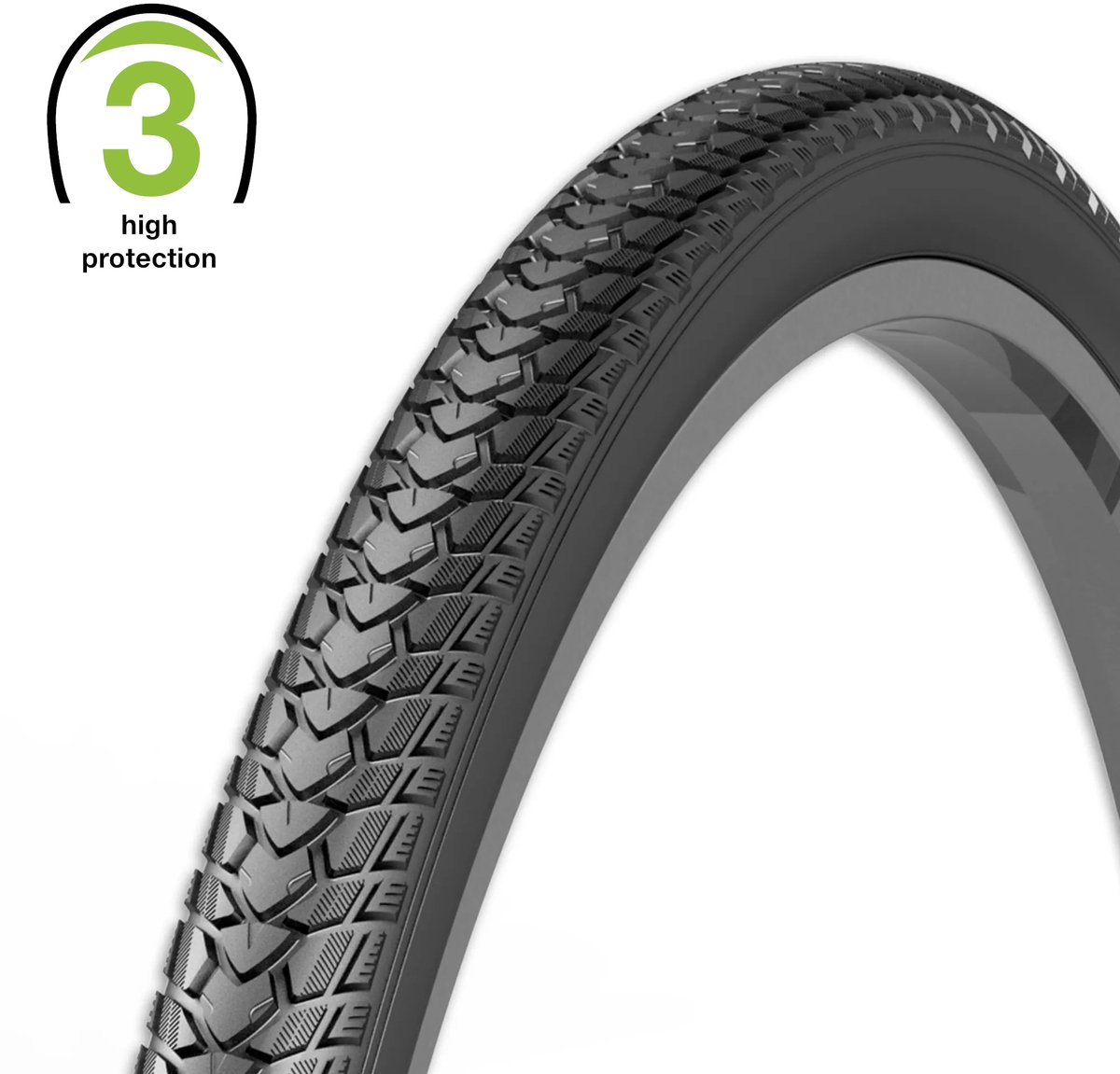 Rexway Buitenband - Anti-lek 3.5mm - Reflectie - Geschikt voor e-bikes - 28 inch - Zwart Fiets kopen online