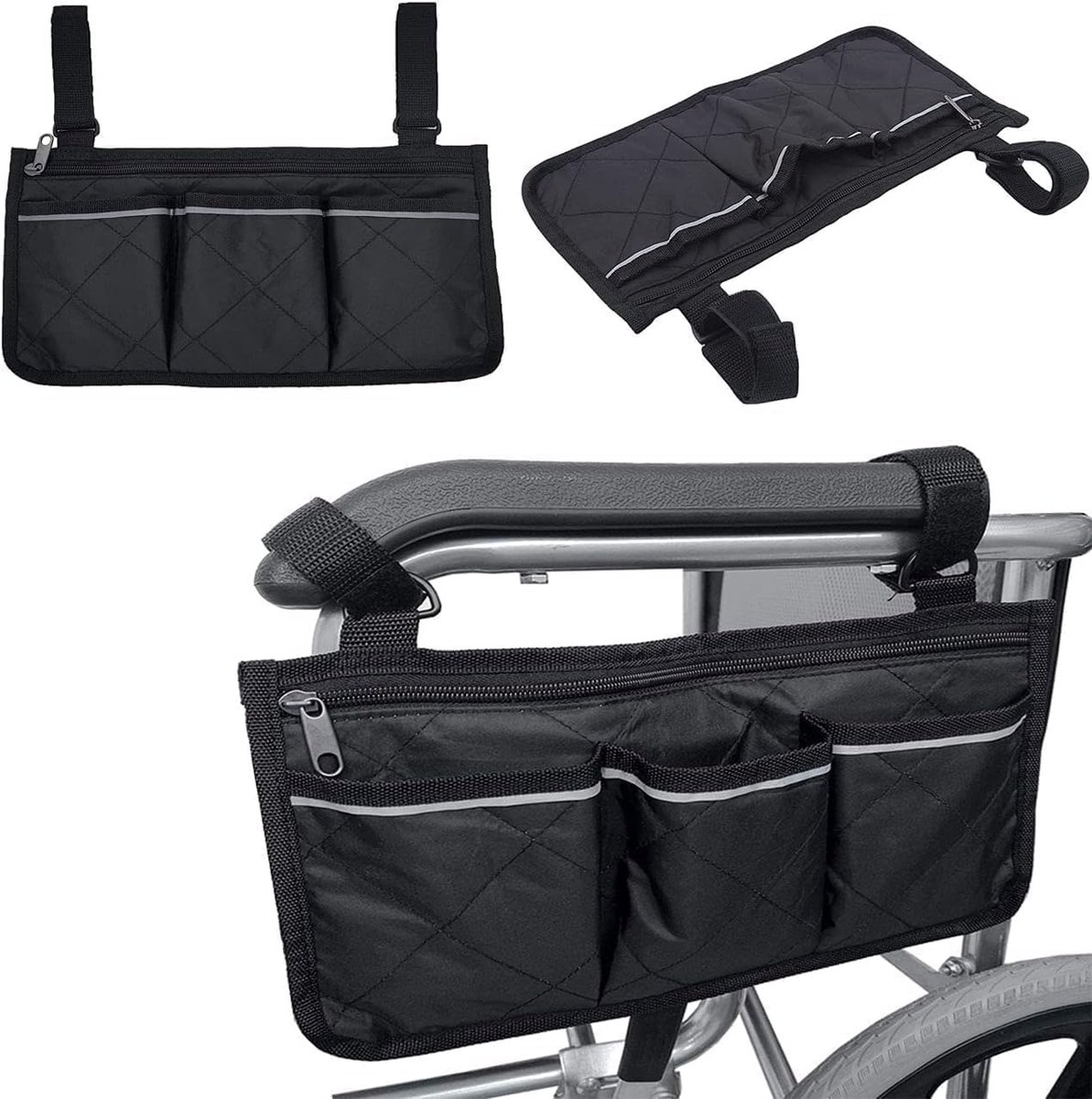 Rolstoeltas Geschikt voor rolstoelen, elektrische scooters, rollators, etc. (zwart) Buitenspeelvoertuigaccessoire kopen online