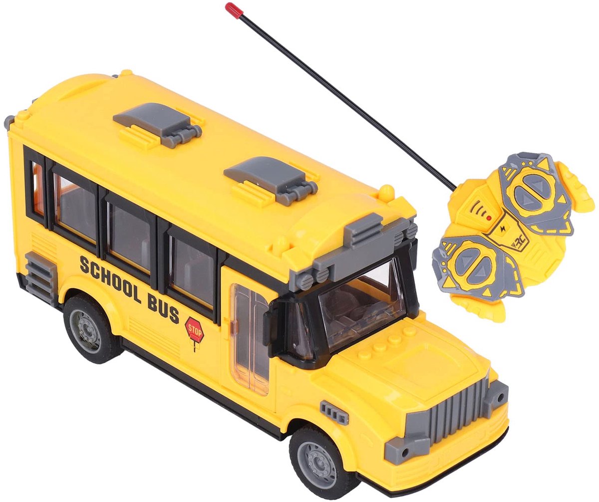 school bus toys scale 1 30 front and body lighting manual opening right cabin door bus with remote control for children