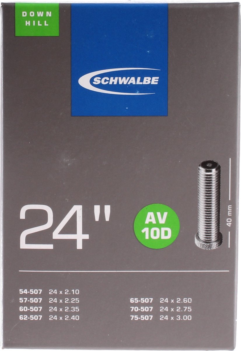 schwalbe av10d binnenband fiets auto ventiel 40 mm 24 x 210 300