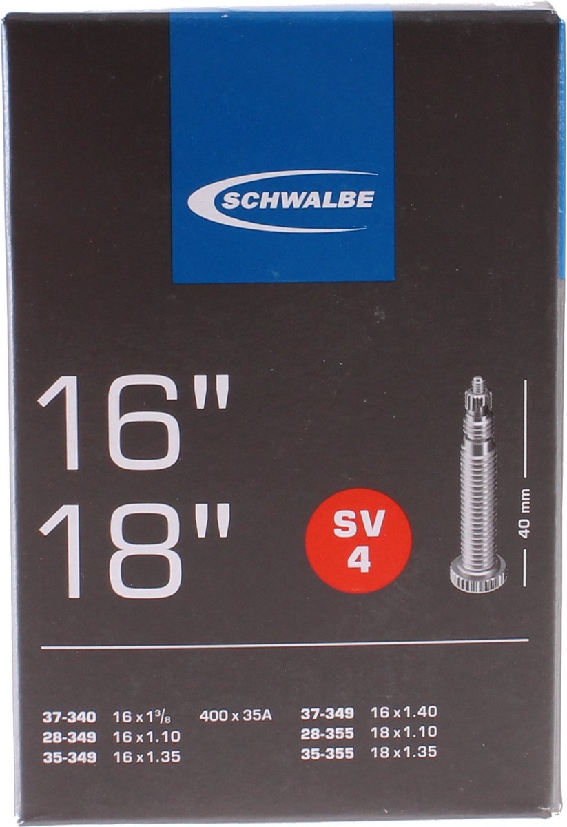 Schwalbe Binnenband Sv4 16x1 1/8 / 18x1.35 (37-340/35-355) Fv 40 Mm Step kopen online