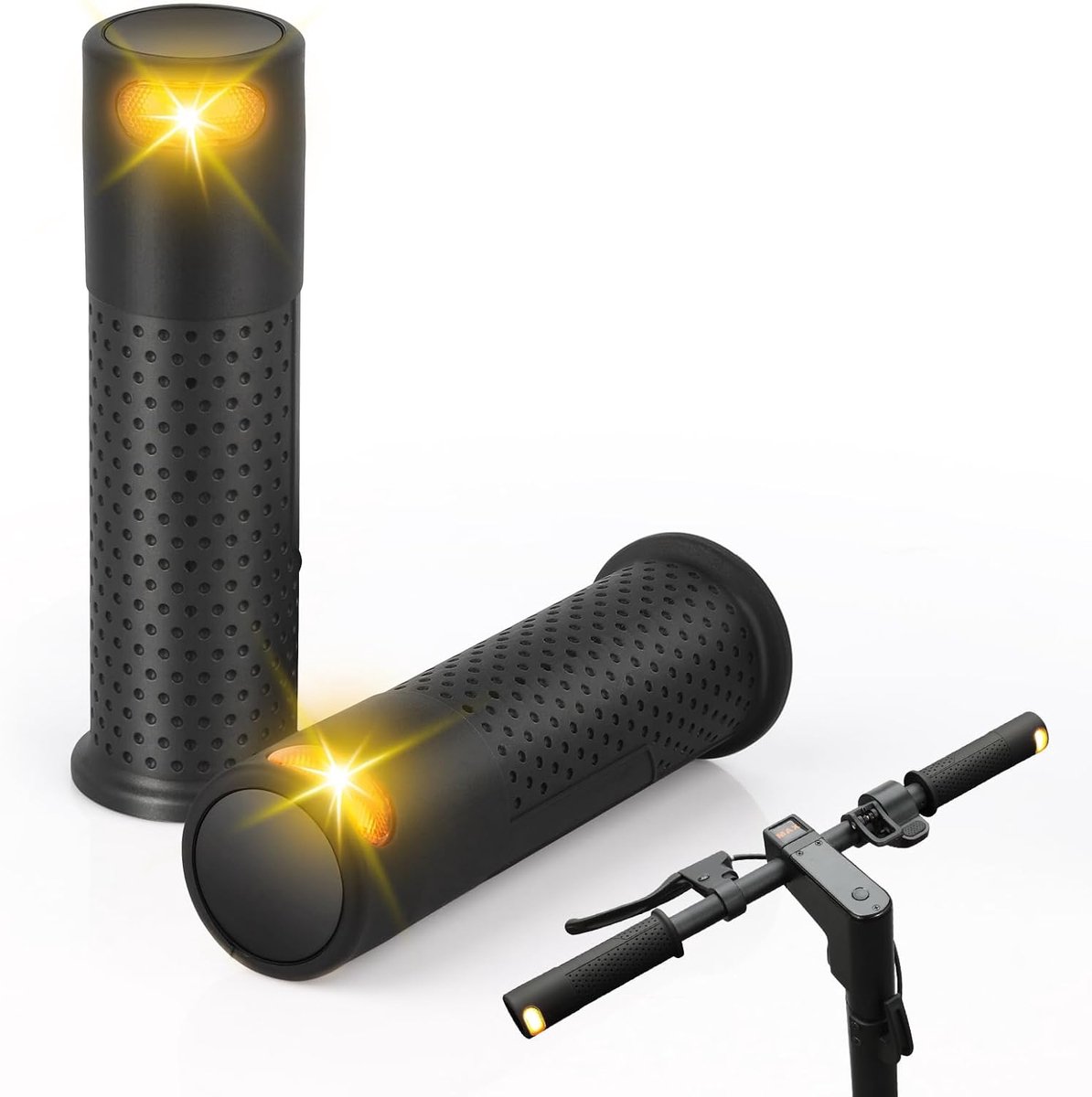 Scooter richtingaanwijzers met handvat, knipperlicht, zachte grip (één paar, zwart) Buitenspeelvoertuigaccessoire kopen online