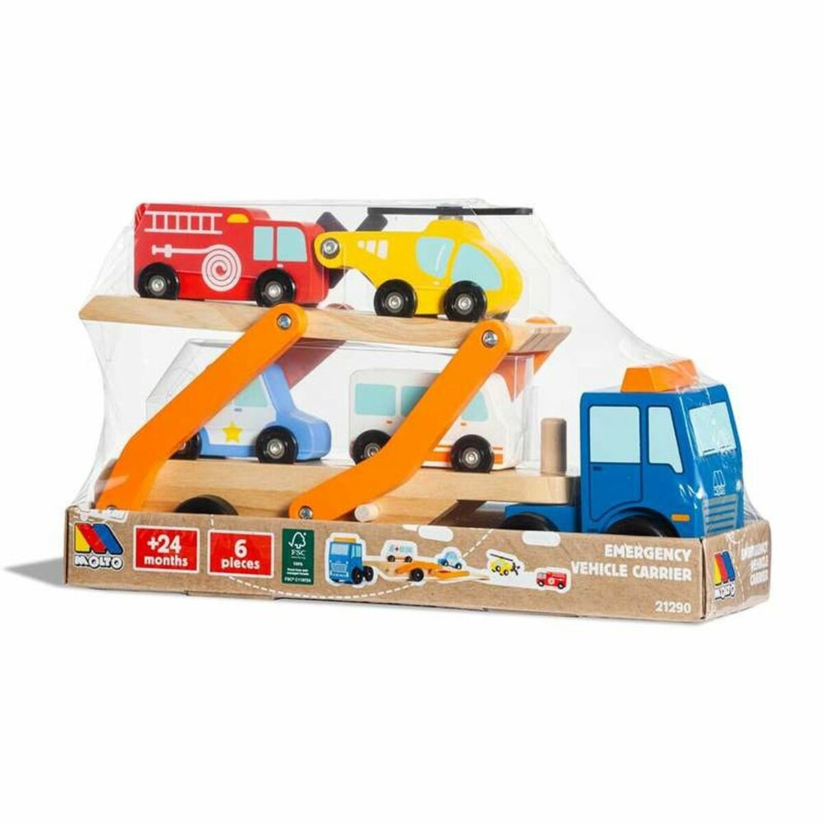 Set auto's Moltó 21290 Hout Buitenspeelvoertuigaccessoire kopen online