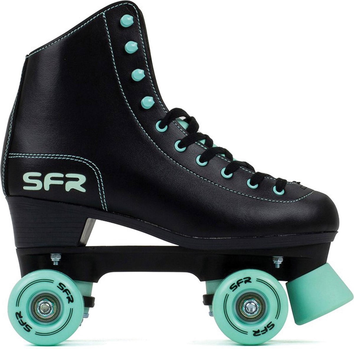 sfr rolschaatsen maat 35 5kinderen zwart mint groen