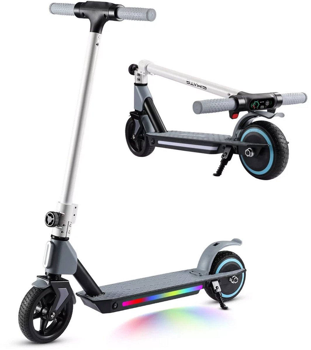 SIMATE S2 Elektrische Kinderstep - 130W - Inklapbaar - 6.5 inch - LED Verlichting - 8/10/14 km/u - 6-12 Jaar - Zwart Step kopen online