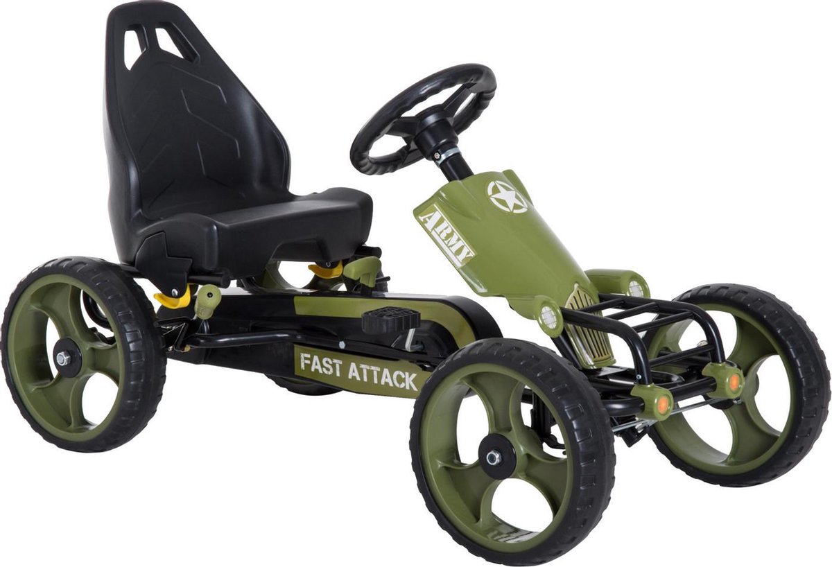 skelter trapauto buitenspeelgoed 3 6 jaar groen 105 x 54 x 61 cm