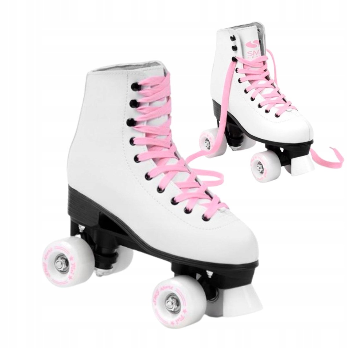 SMJ Sport Pixi damesrolschaatsen wit en roze maat 37 Rolschaatsen kopen online