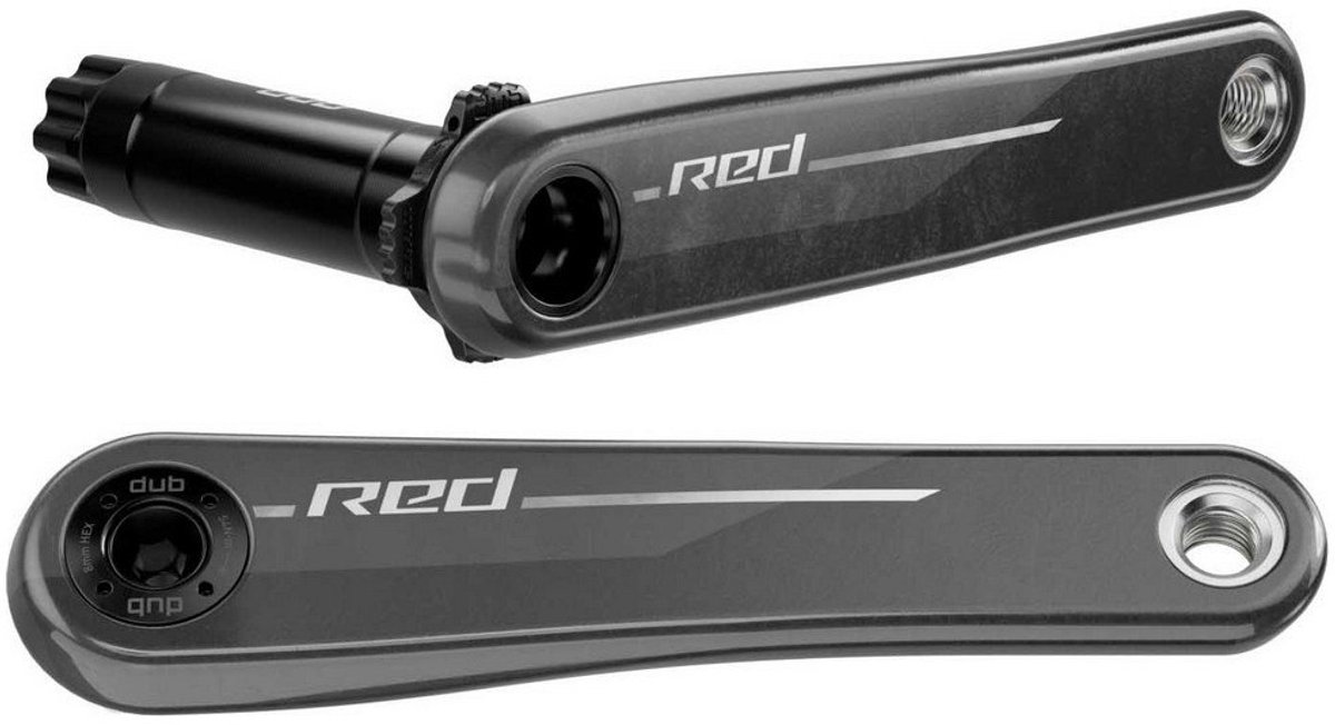 sram red xplr dub wide e1 pedaalarm zilver 175 mm