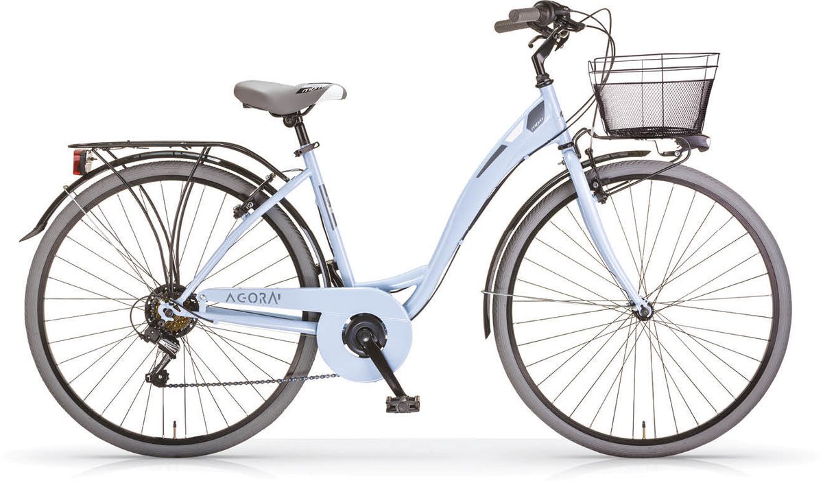 stadsfiets new agor 28 inch lichtblauw