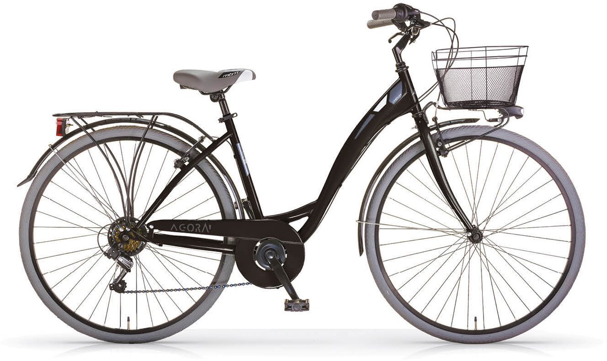 stadsfiets new agor 28 inch zwart