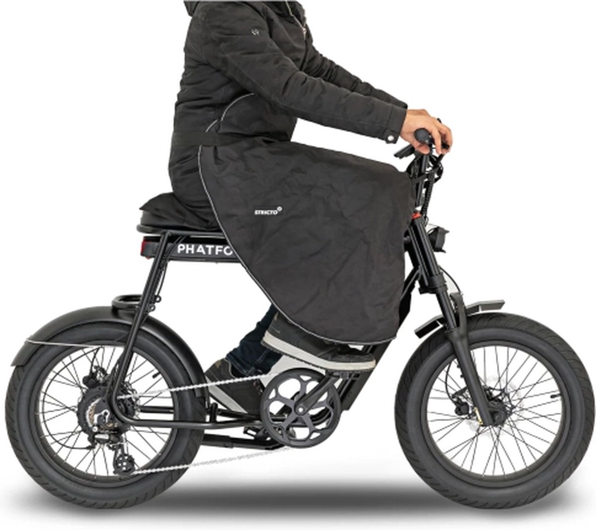stricto beenkleed fatbike zwart incl opbergtas