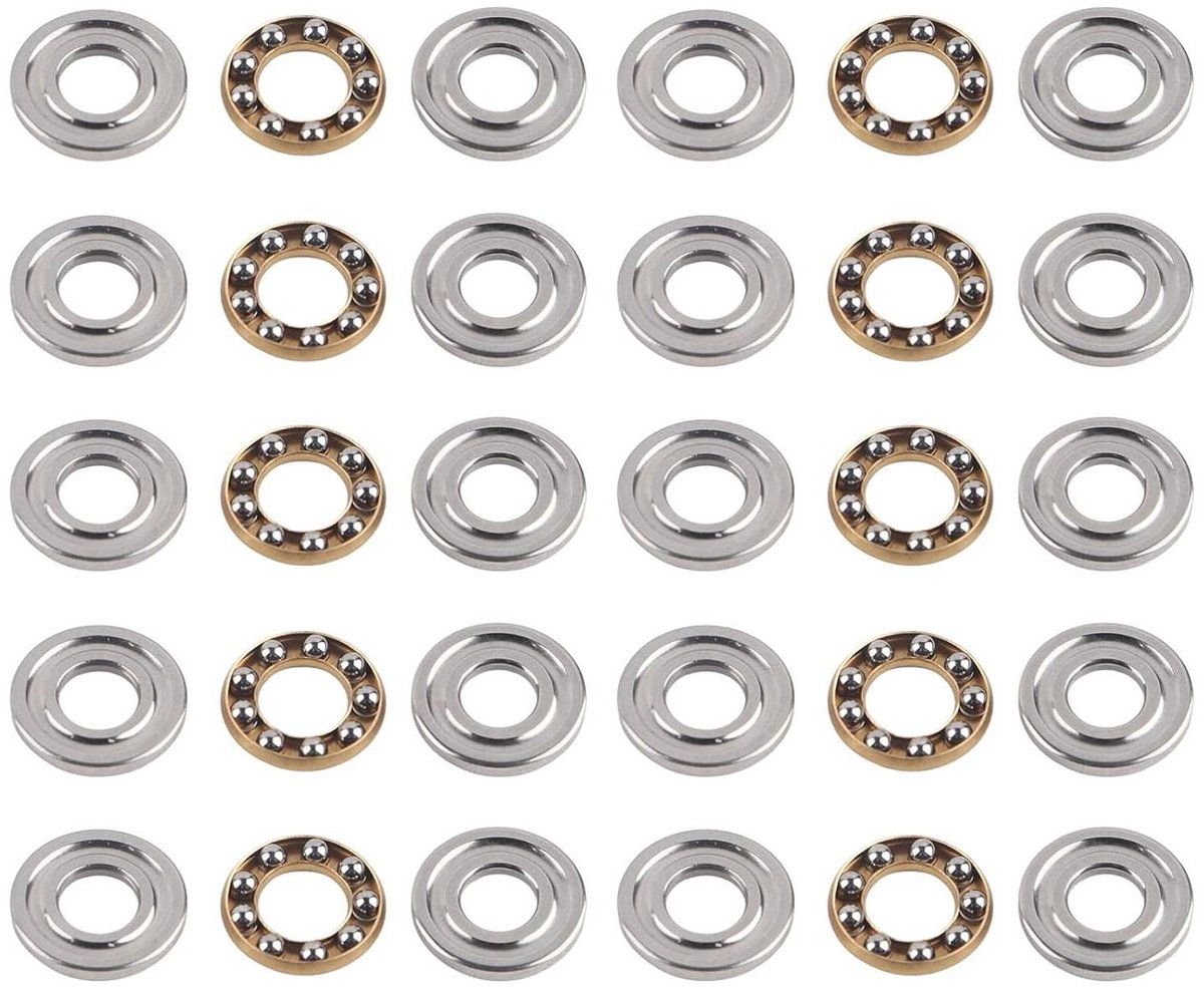 stuwkracht lagers voor machineonderdelen 6x14x5mm set van 10 stuks