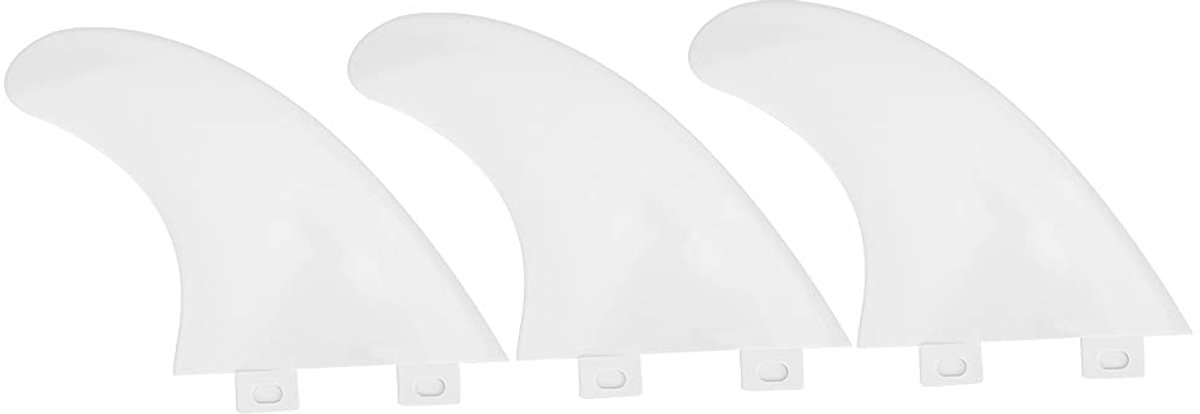 Surfplankspoiler, 3 stuks/set surfplank FCS G5, duurzaam, voor surfplank en peddleboard, longboard (zwart/wit) Longboard kopen online