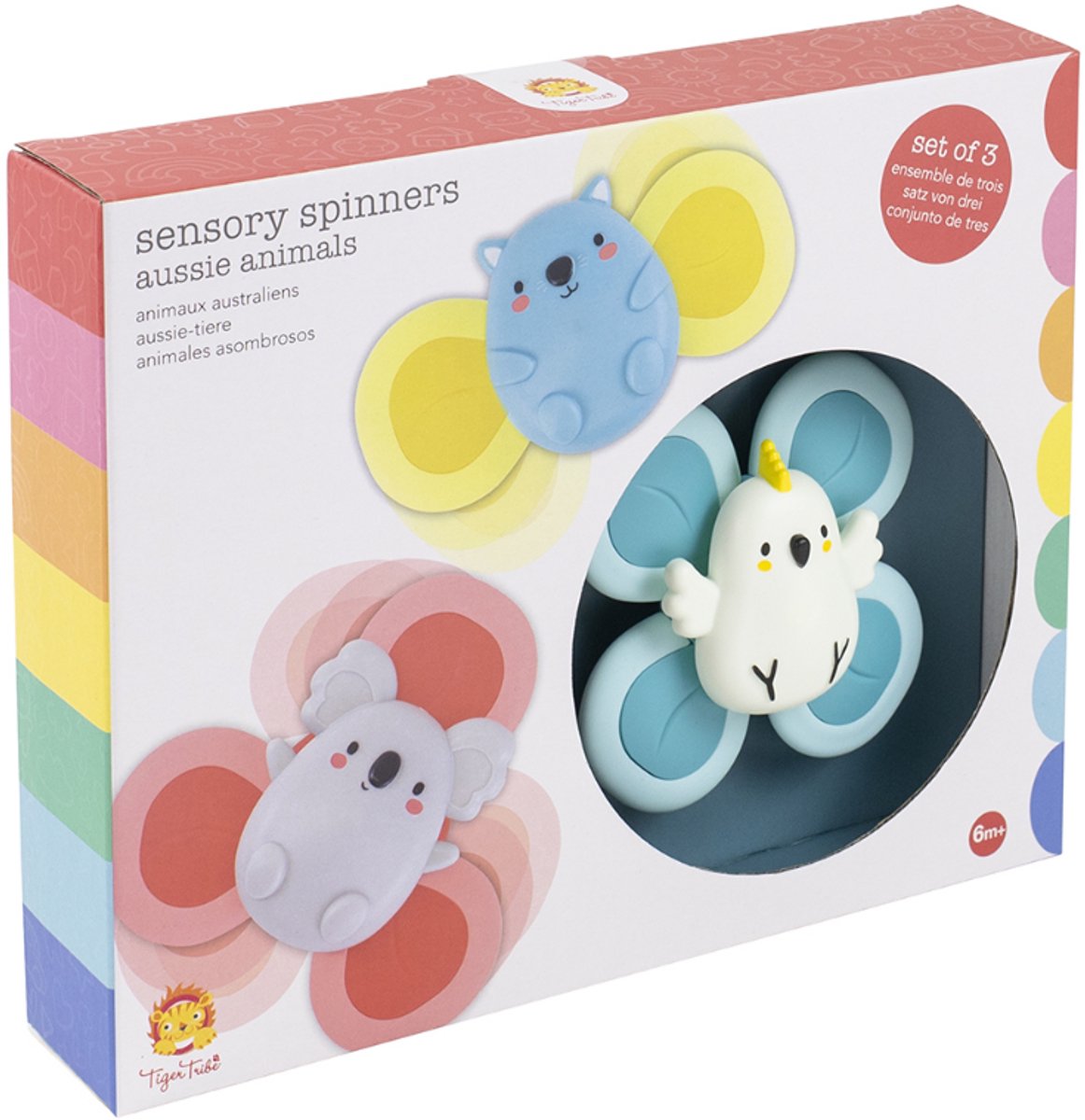tiger tribe sensorisch speelgoed spinners australische dieren