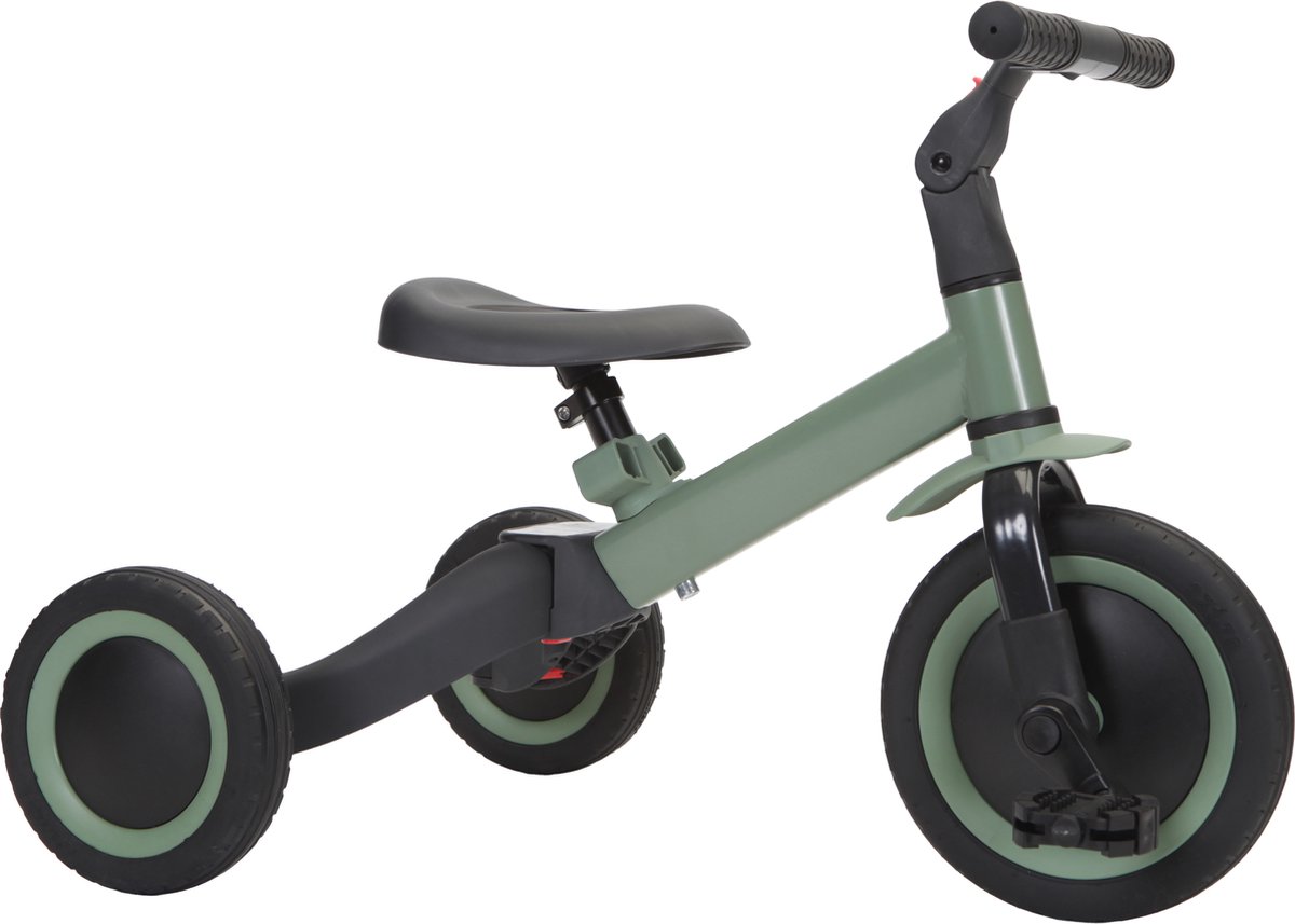 topmark 4 in1 driewieler loopfiets balance bike kaya groen