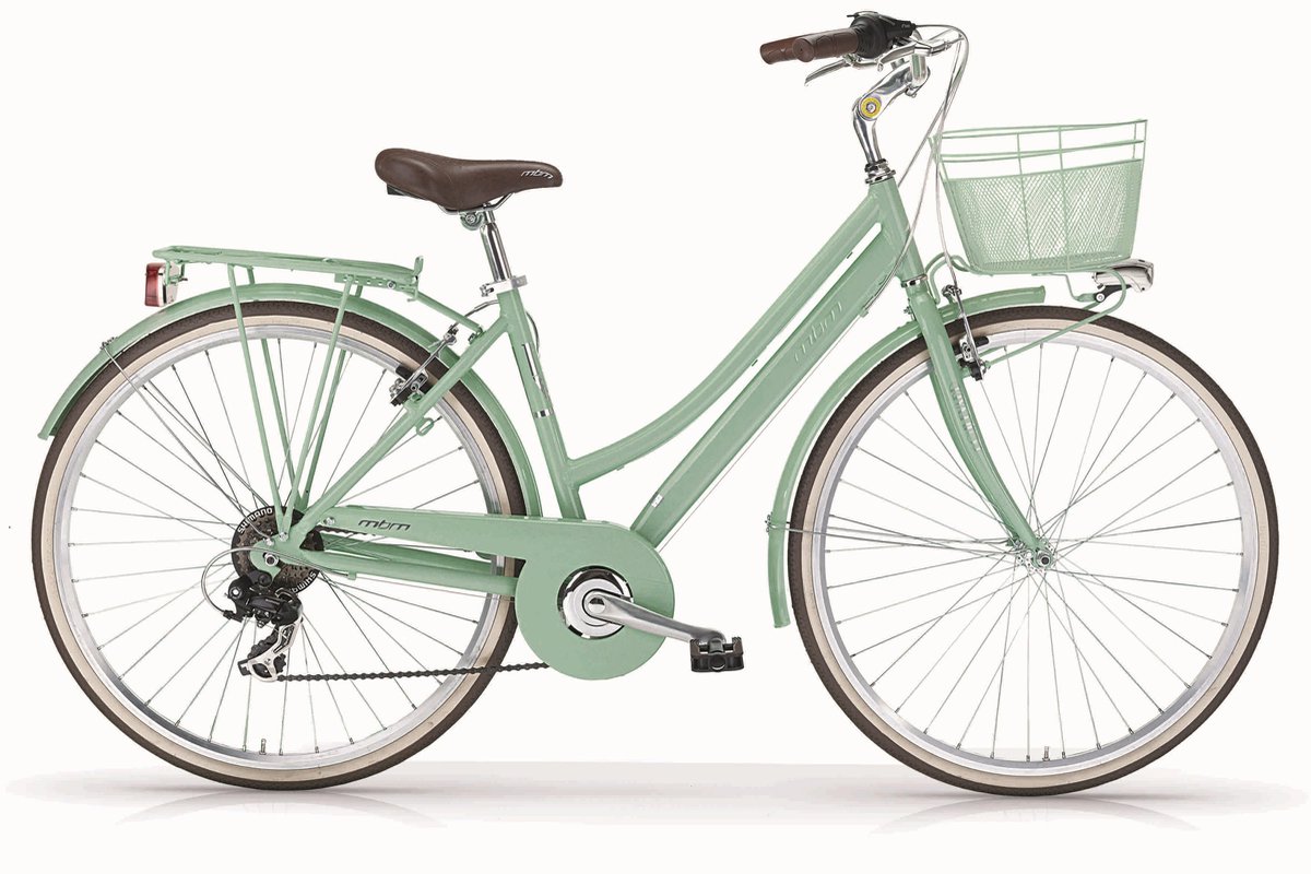 trekkingfiets nieuwe boulevard woman 28 18 versnellingen mint