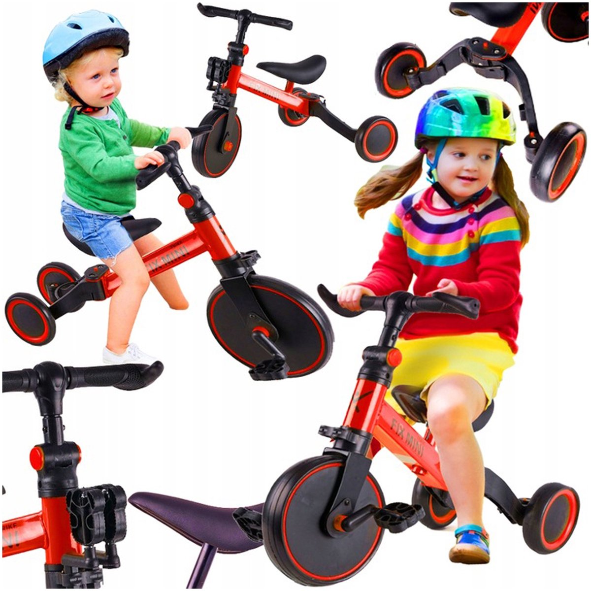 trike fix mini 4 in 1 loopfiets driewieler verstelbaar