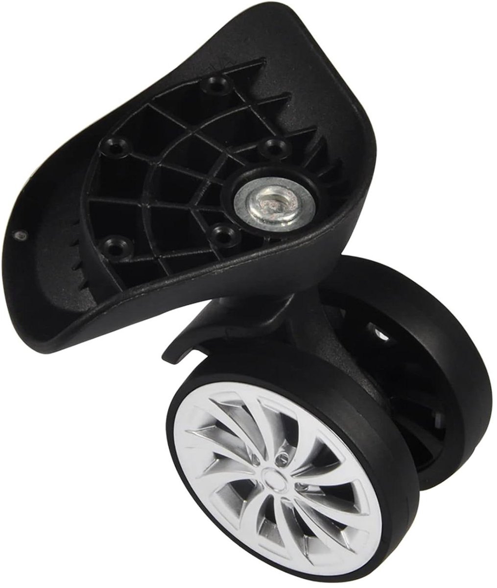 ttgoods set van 2 kofferwielen voor vervanging van bagage wielen zwart color