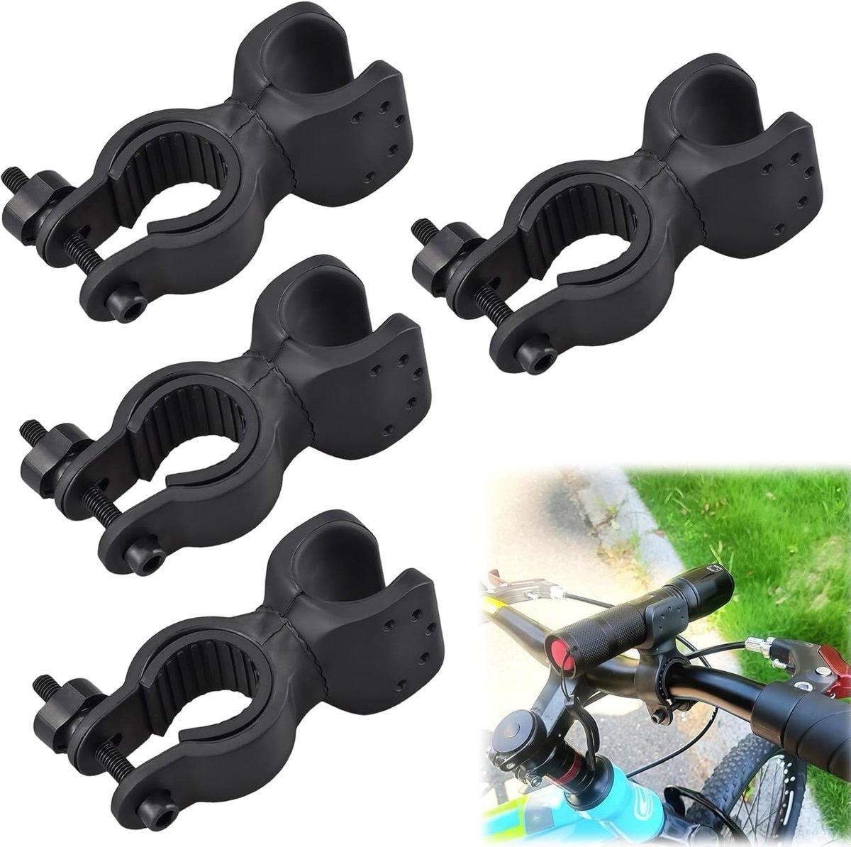 universele stokhouder geschikt voor rolstoelen praktisch accessoire 4 stuks zwart