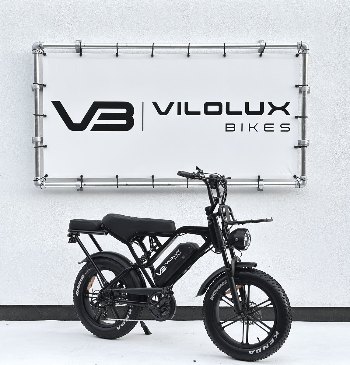 Vilolux® Fatbike electrisch - Fatbike - X80 PRO - 2025 Model - Achterzit - Voorrek - Legaal - Rijklaar geleverd - 2 Jaar garantie - Telefoontasje - Hydraulische remmen - Alarm - NFC Key unlock - GPS - Zwart Fiets (elektrisch) kopen online