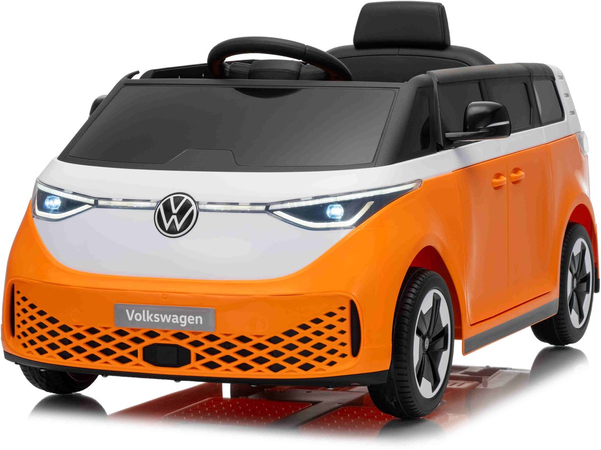 volkswagen id buzzz 12v oranje volkswagen 12v vw id buzzz 12v oranje vw 12v elektrische kinderauto 12 volt 1 tot 5 jaar