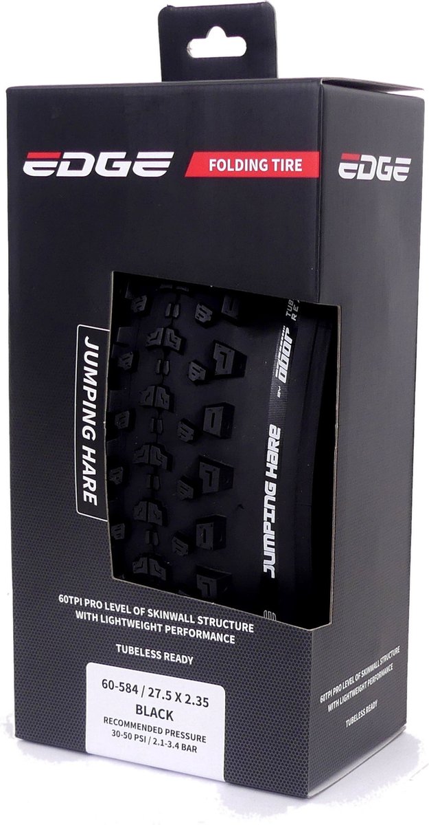 Vouwband Edge Jumping Hare 27.5 x 2.35 / 60-584 - zwart Fiets kopen online