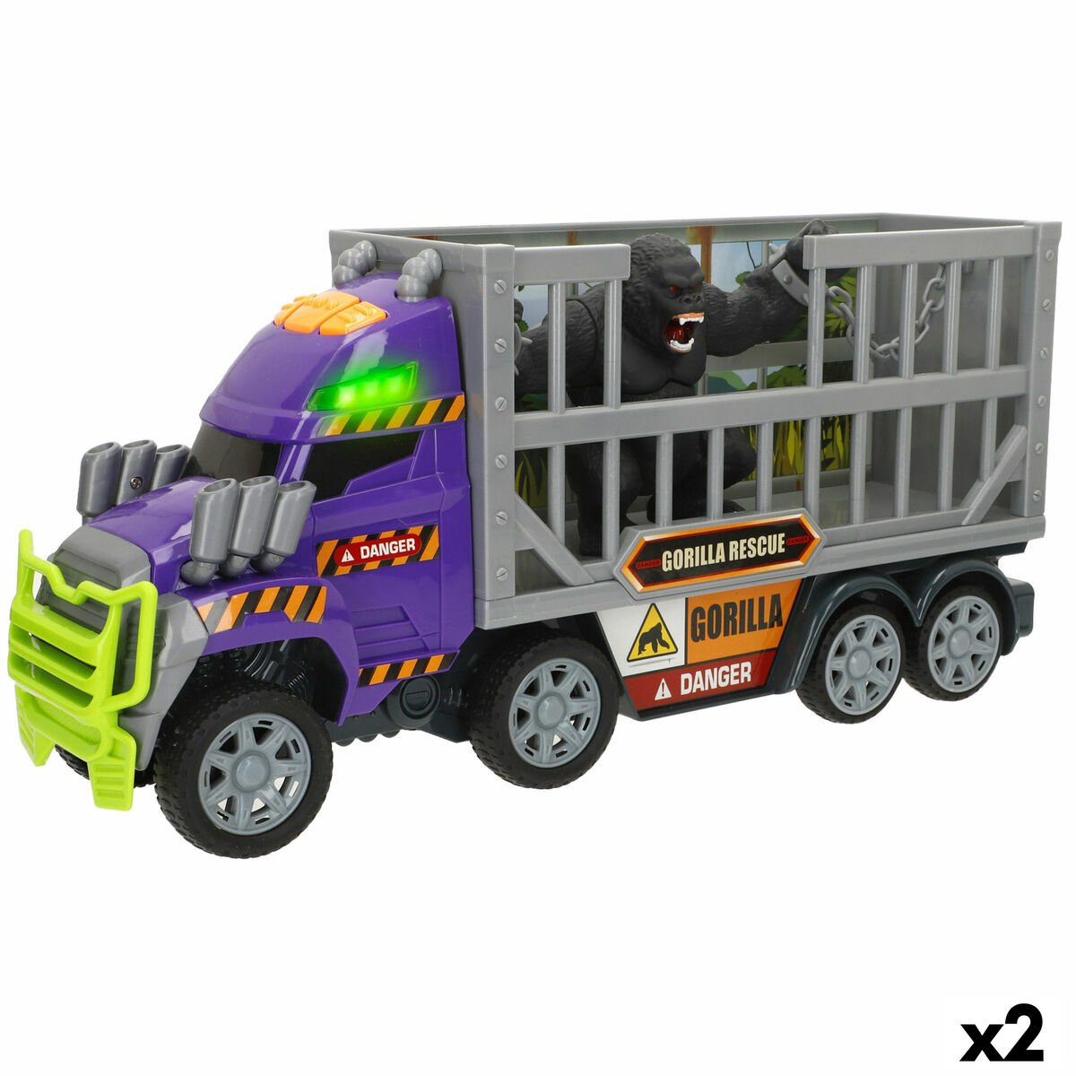 vrachtwagen teamsterz 40 x 19 x 11 cm 2 stuks