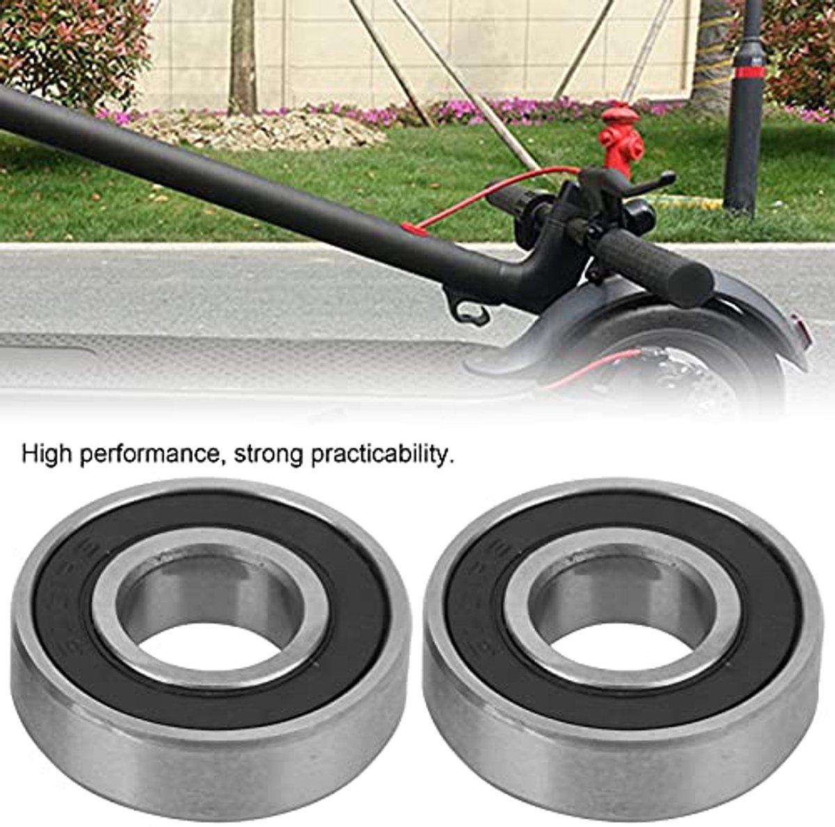 Wheel Bearings, 2 Pcs Rear Auxiliary Wheel Ball Bearings Suitable for Xiaomi M365 / PRO / PRO2 Electric Scooter Buitenspeelvoertuigaccessoire kopen online