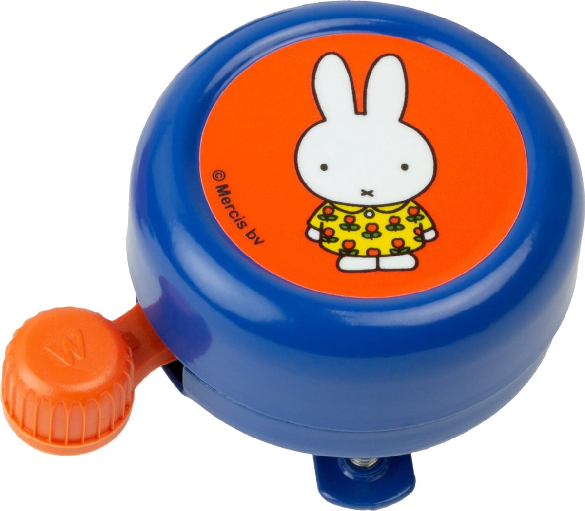 widek fietsbel nijntje bloemen 60 mm aluminium blauw