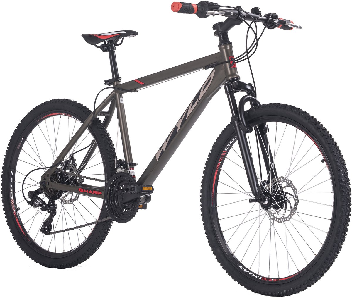 WYLD mountainbike hardtail 26'' Sharp 3.0 grisj 21 versnellingen framemaat 46 cm Fiets kopen online