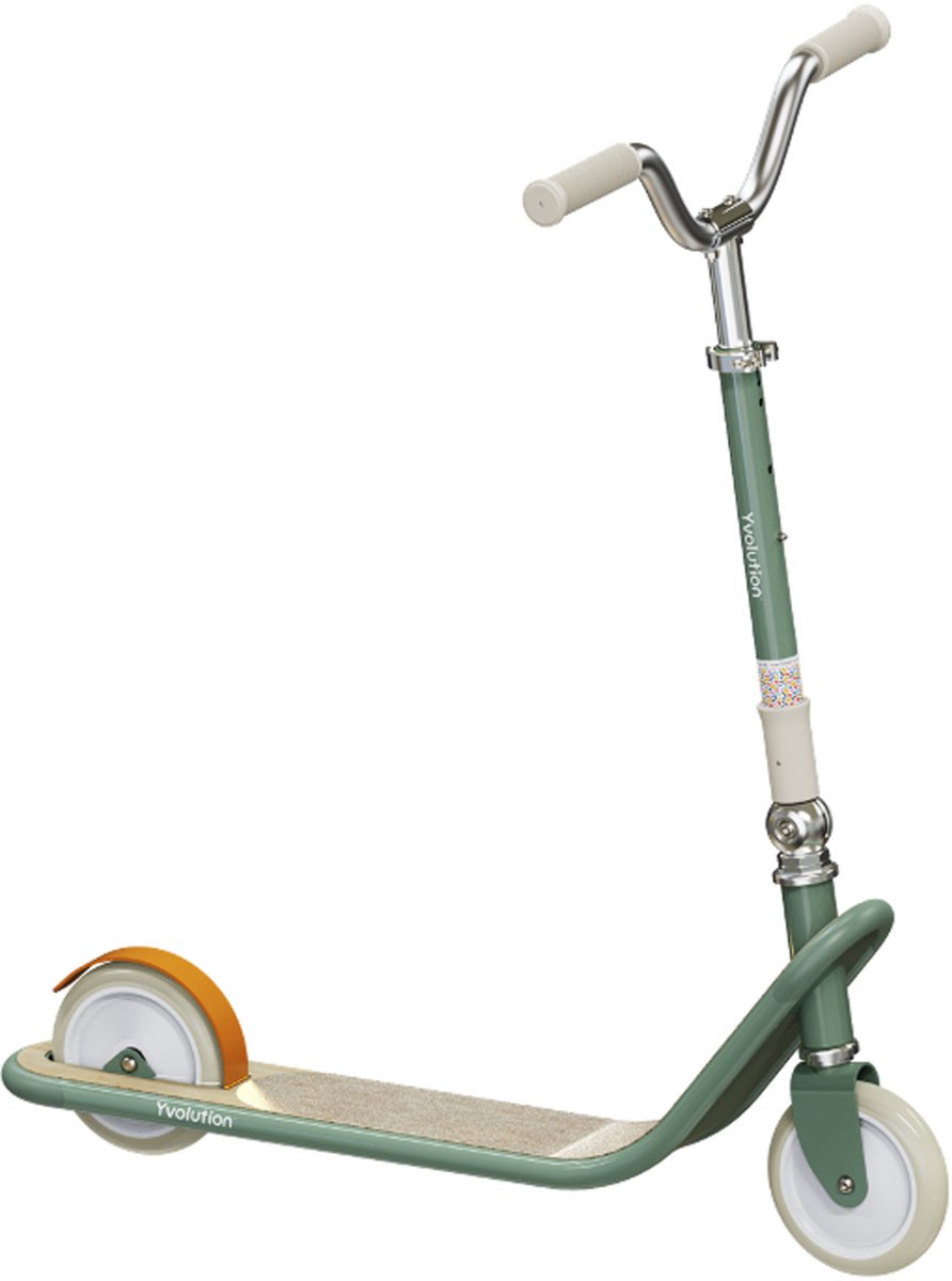 Yvolution step klassiek groen - kinderstep met drie wielen. Step kopen online