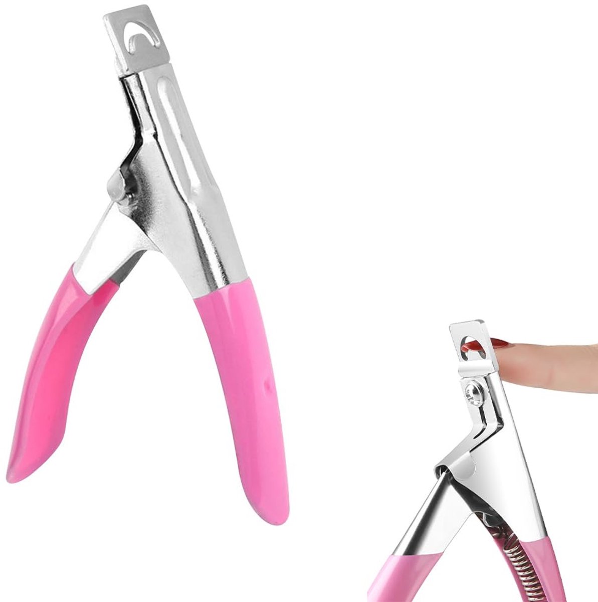 1 Piece Stainless Steel Nail Clipper for Artificial Nails, Gel Nails, Fingernails and False Nails, Nail Cutter Pink Skateonderdeel kopen online