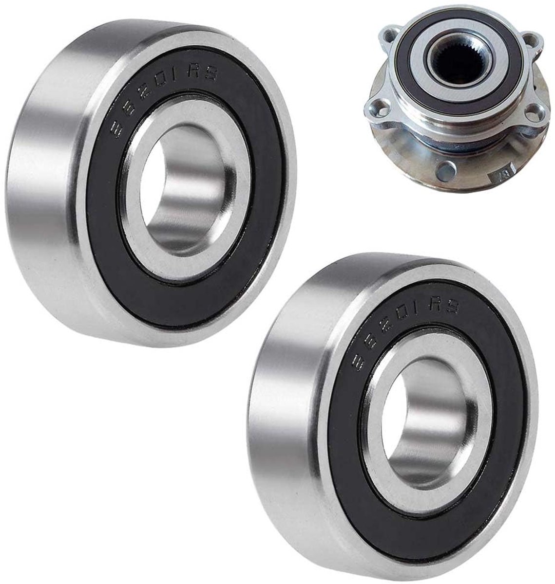 2 Pcs Deep Groove Ball Bearings - 608-2rs Rubber Sealed Bearings - Voor Industriële Apparatuur Transportvoertuigen en Machines Skateonderdeel kopen online