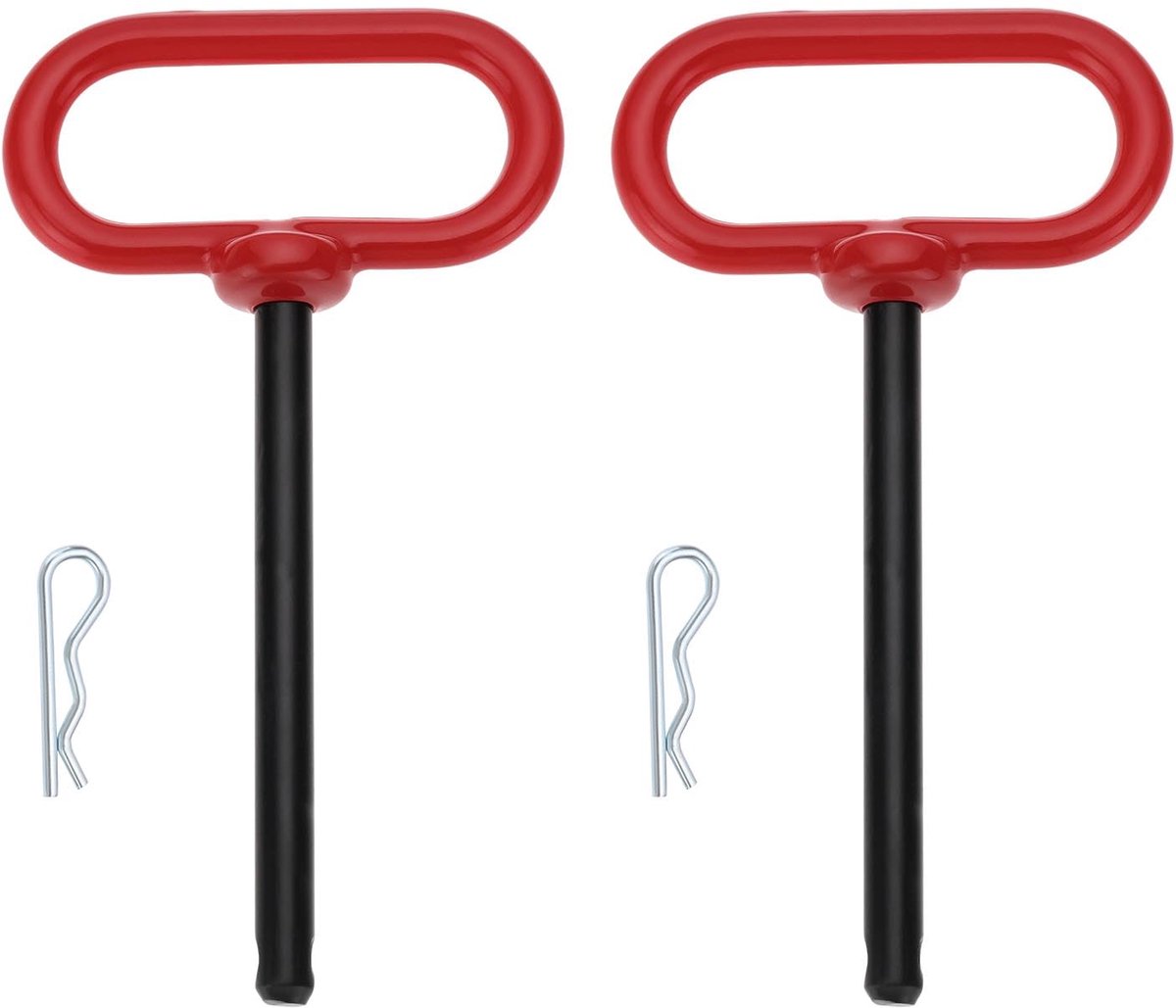 2 Sets Trailer Hitch, Tow Bar, Pin and Clip, 3/8 x 4 Inches, Tow Bar Pins for Lawn Mower, Trailer, Tug (16.8 x 9.5cm) Skateonderdeel kopen online