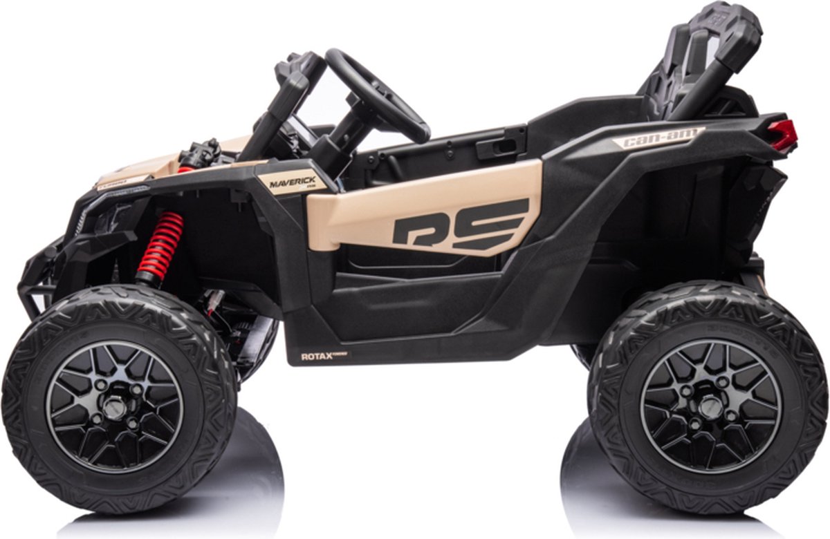 24V CAN-AM RS Maverick 1 zits buggy zwart/khaki, 4WD accuvoertuig kinderauto Accuvoertuig kopen online