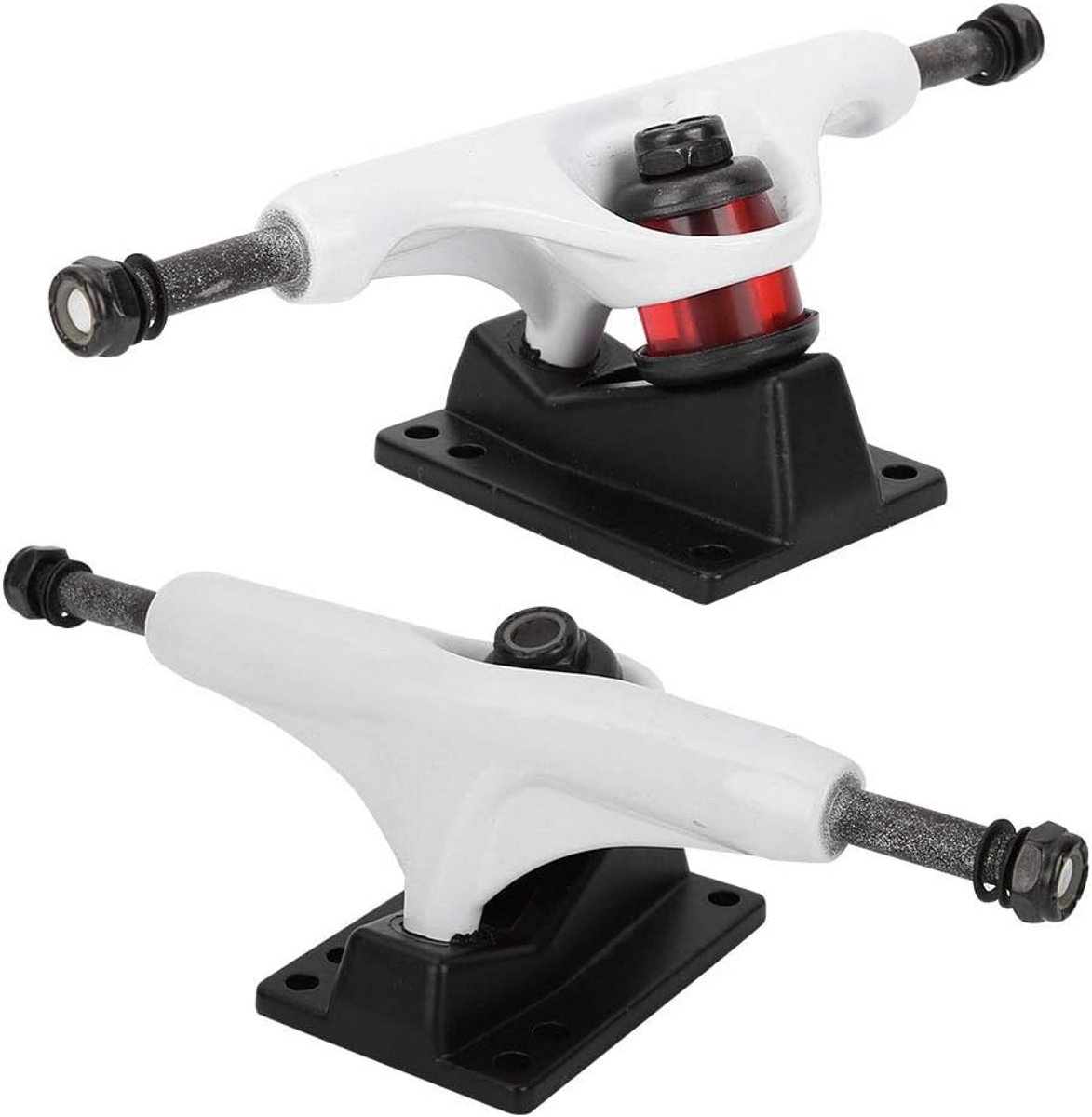 2x Stevige Aluminium Skateboard Trucks (4-8 Inch) - Longboard As Set Wit Skateonderdeel kopen online