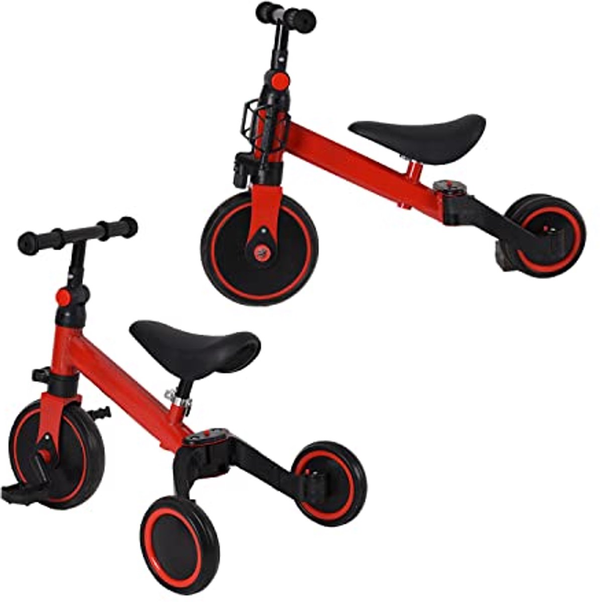 3 in 1 evolutionaire driewieler voor kinderen fiets met afneembare pedalen en veiligheidsfuncties voor 1 7 jaar