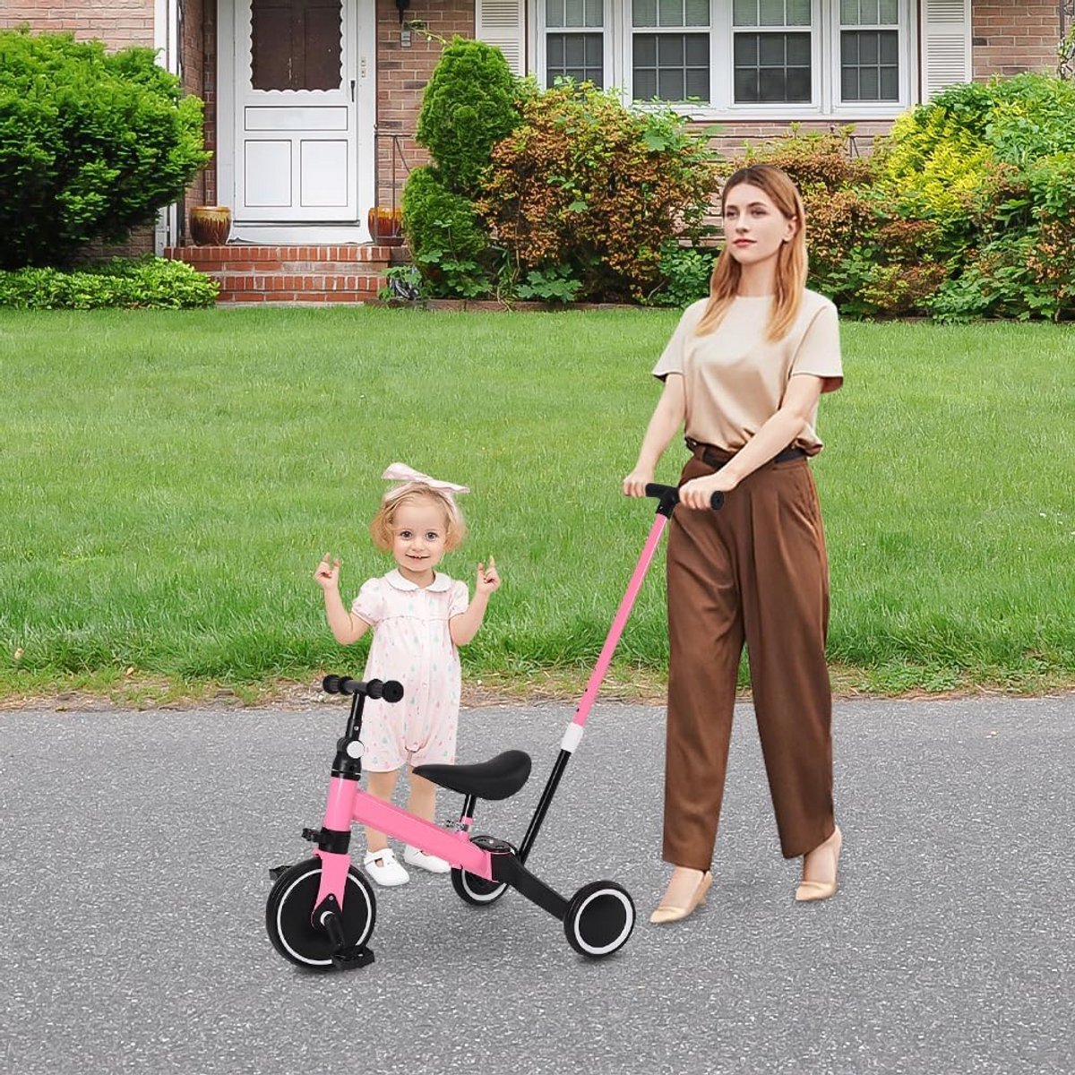 3-in-1 Loopfiets en Driewieler voor Kinderen van 1 tot 5 Jaar - Aanpasbaar Driewieler kopen online