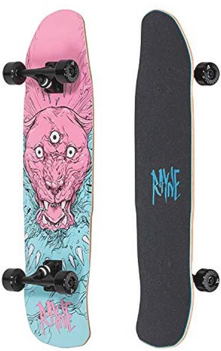 34" Double Kick Cruiser Skateboard - Roze Longboard Longboard kopen online