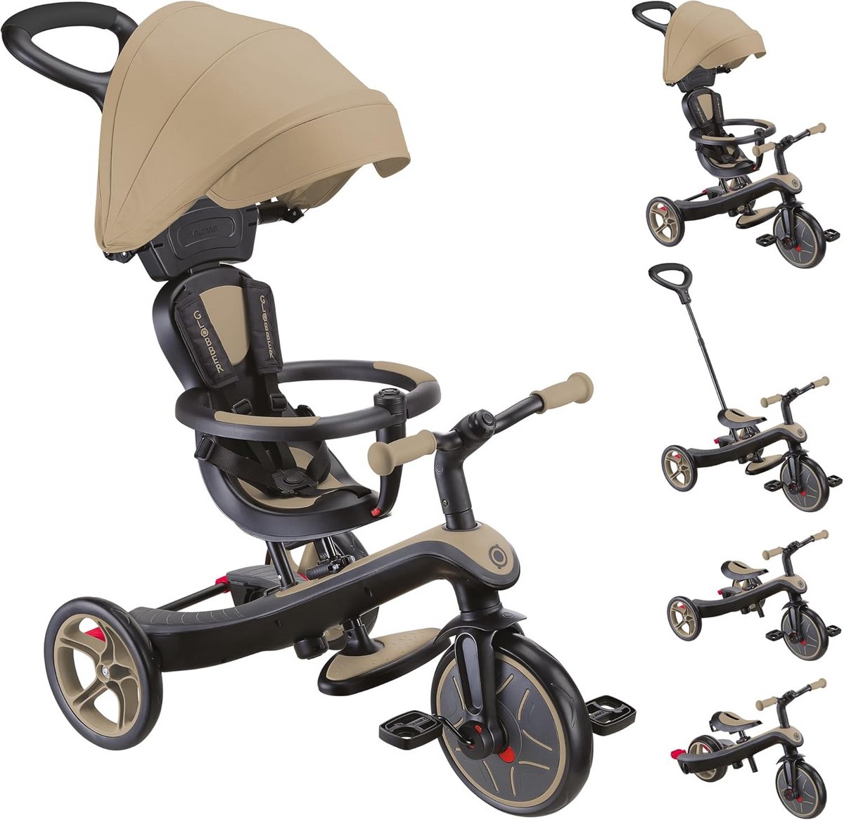 4 in 1 driewieler en loopfiets voor kinderen veilig en comfortabel