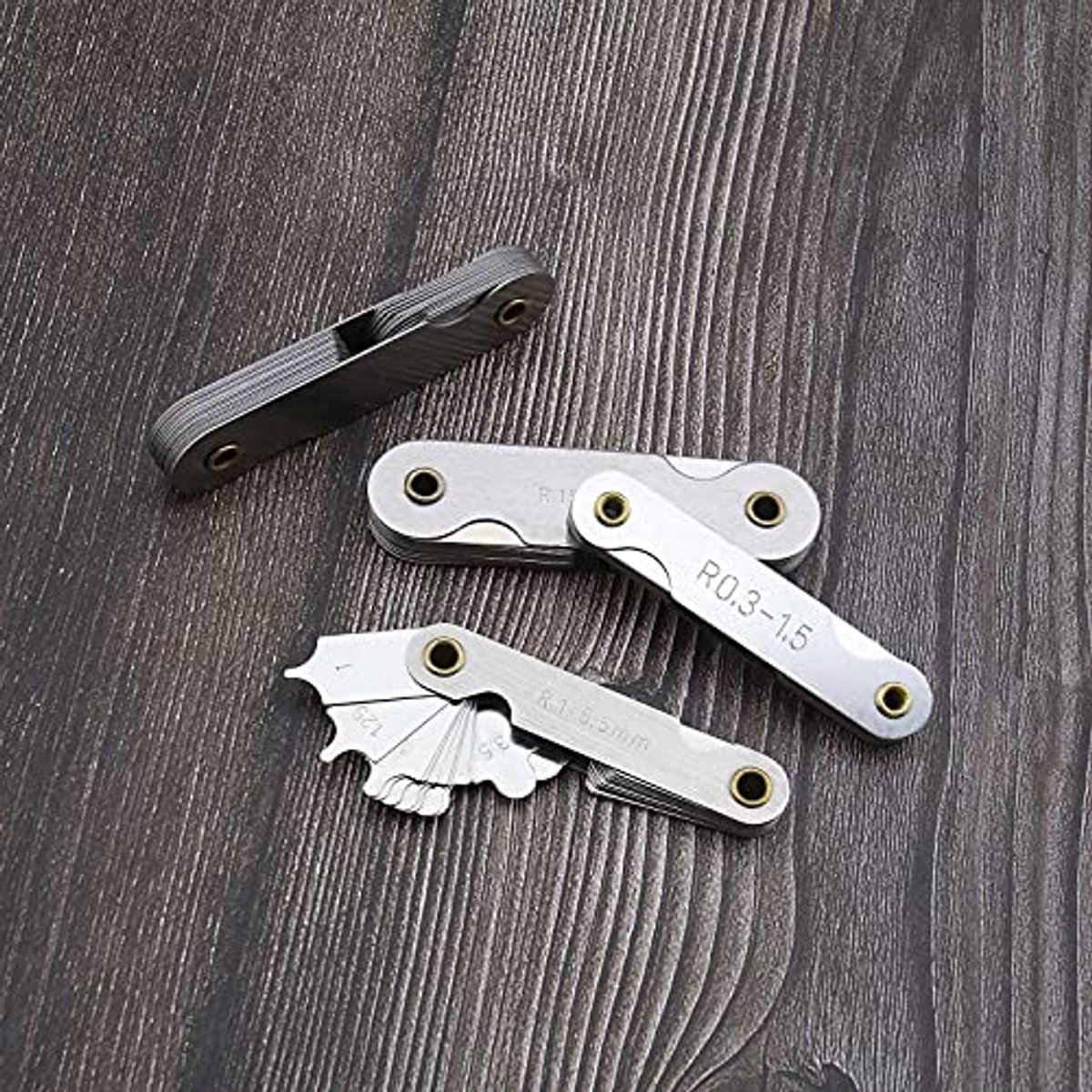 4 pack roestvrij staal r0 3 1 5 r1 6 5 r7 14 5 r15 25 radius filletmeter voor gereedschap en matrijzenmakers