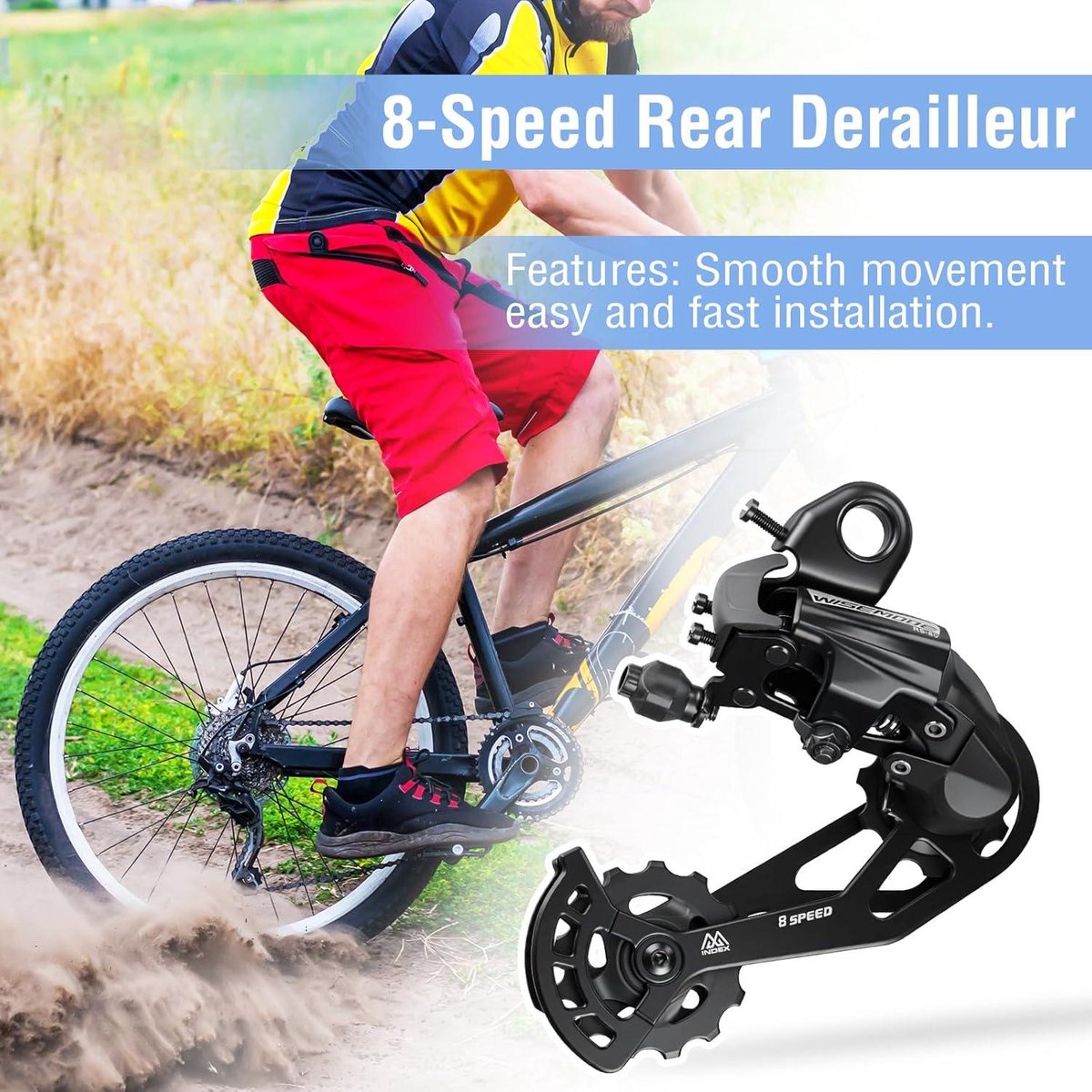 6/7/8/9 speed fiets achterderailleur geschikt voor mountainbike, stadsfiets en racefiets met hoge kwaliteit en prestaties Fiets kopen online