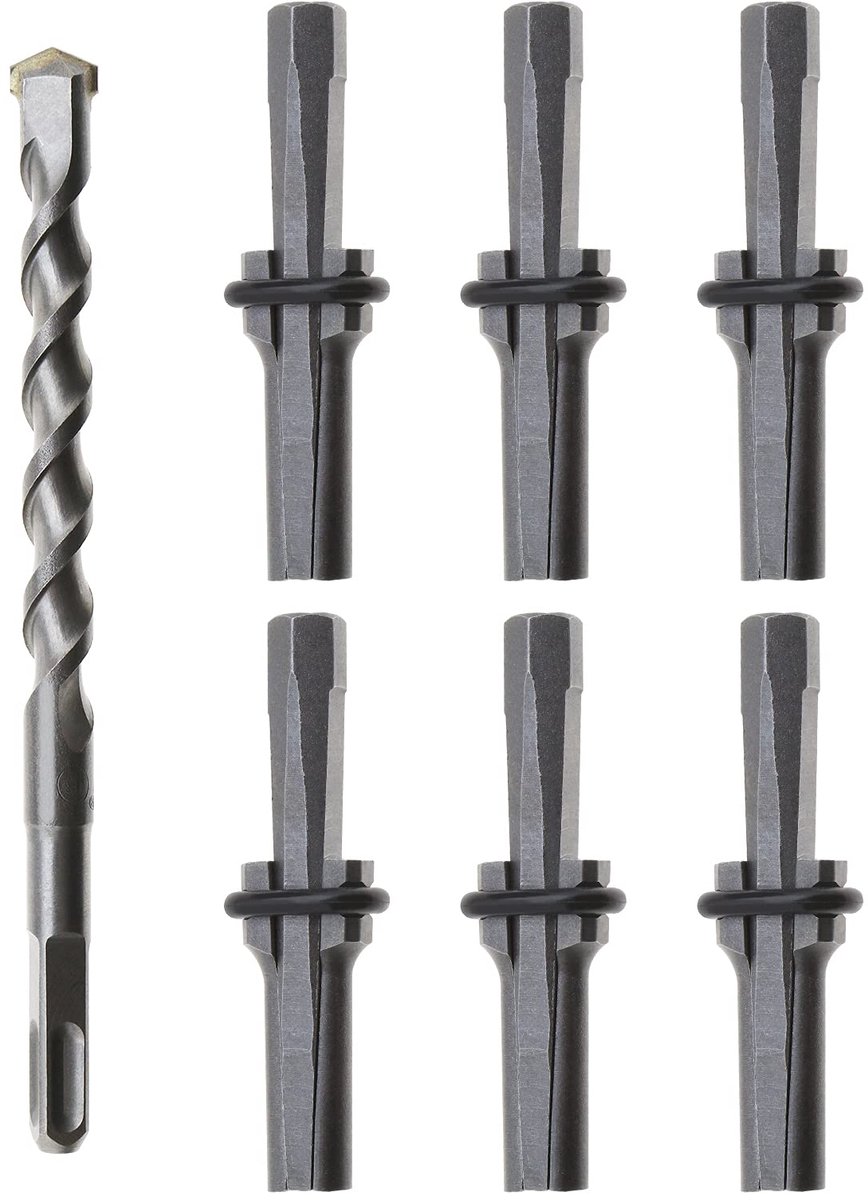 7x 16mm Plug Wedge Spring Shims 5/8" Stone Splitter Concrete Marble Rock Stone Hand Tools 16*200mm Rotary Hammer Drill Skateonderdeel kopen online