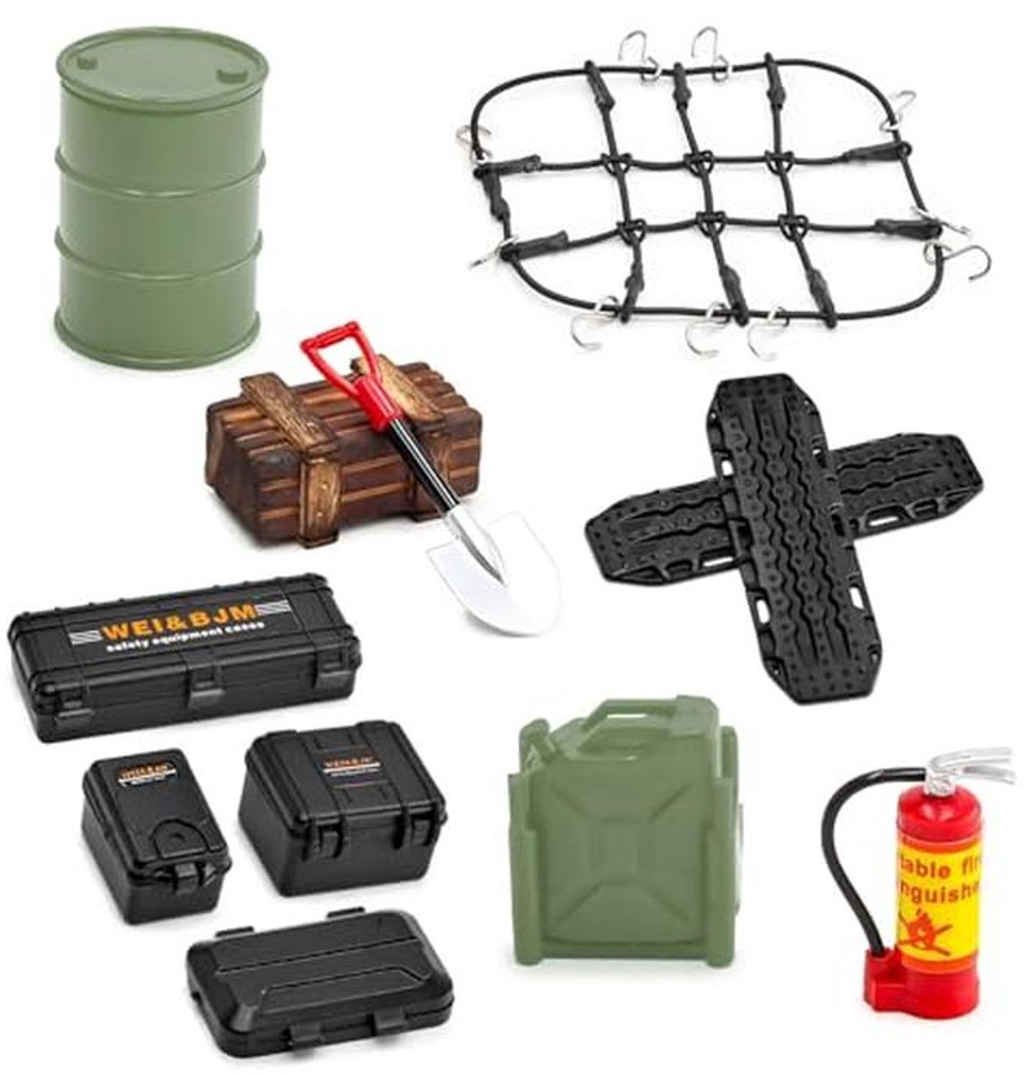 8-in-1 RC Crawler Auto Accessoires - Dakdecoratie en Opslagoplossingen Buitenspeelvoertuigaccessoire kopen online
