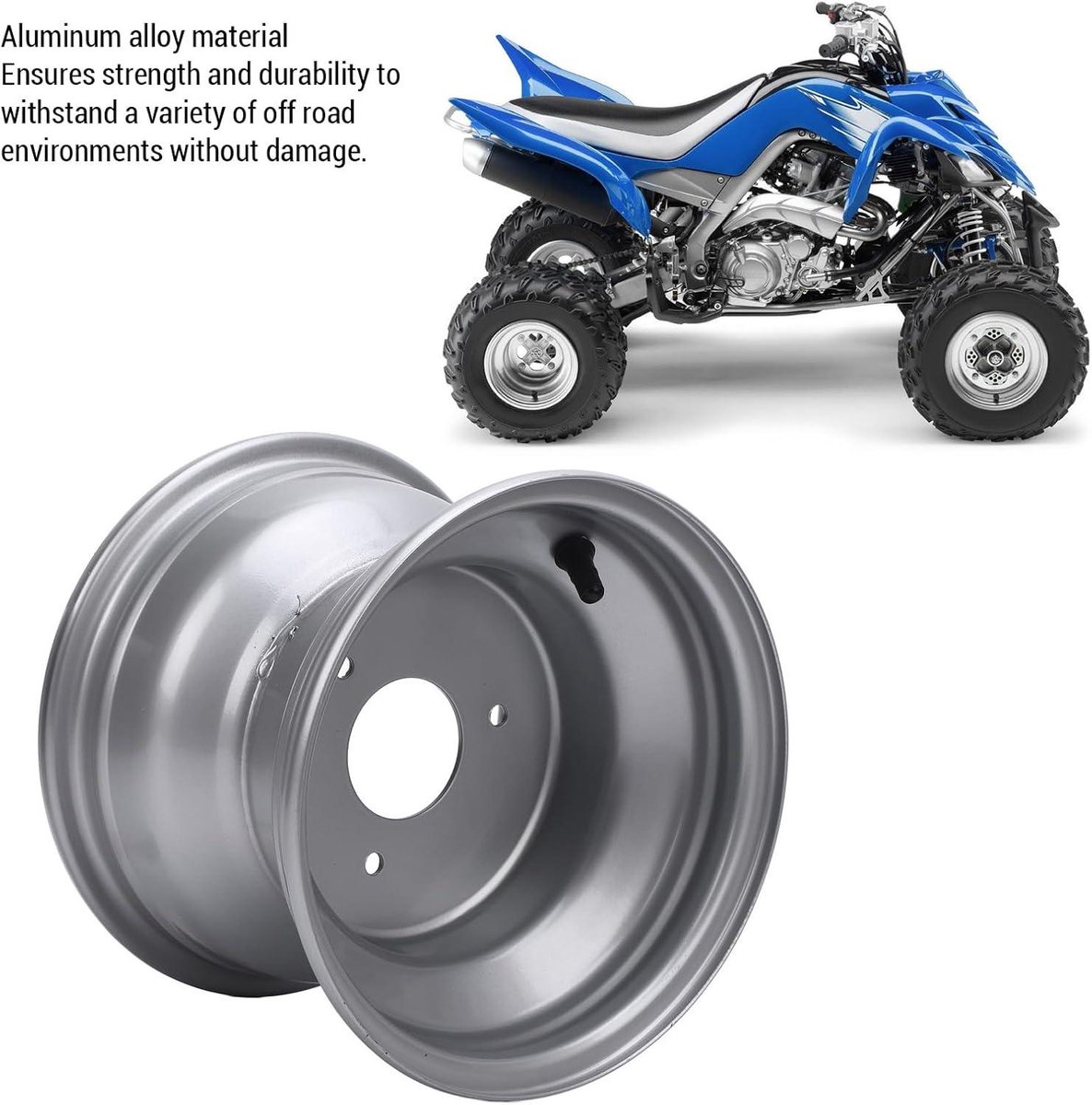 8 Inch Wiel Velg voor Go Kart en ATV - Aluminium Legering Zilver - 18x9.50-8 - Sterke Hoge Kwaliteit - Drie Gaten - 78 mm Gatenafstand - Geschikt voor Karts met 8 Inch Wielen Buitenspeelvoertuigaccessoire kopen online