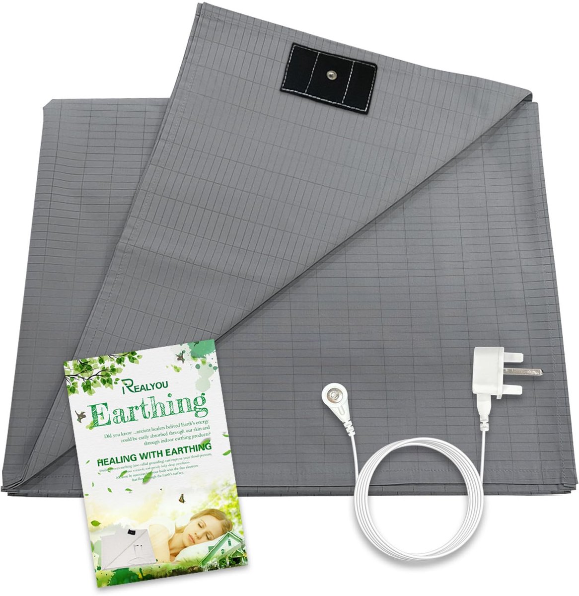 Aardingslaken, aardingsmat, met EU-aardingskabel, aardingsmat voor bed, aardingslaken voor een betere slaap, 68 x 132 cm Skateonderdeel kopen online