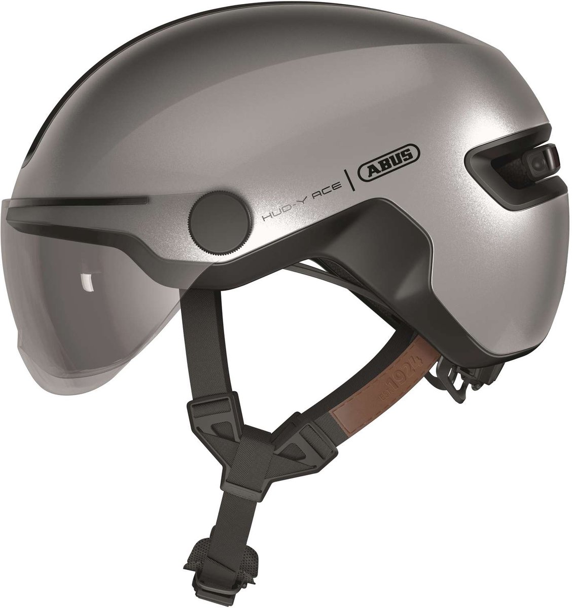 Abus Helm Hud-Y ACE gleam silver M 54-58cm Fiets kopen online