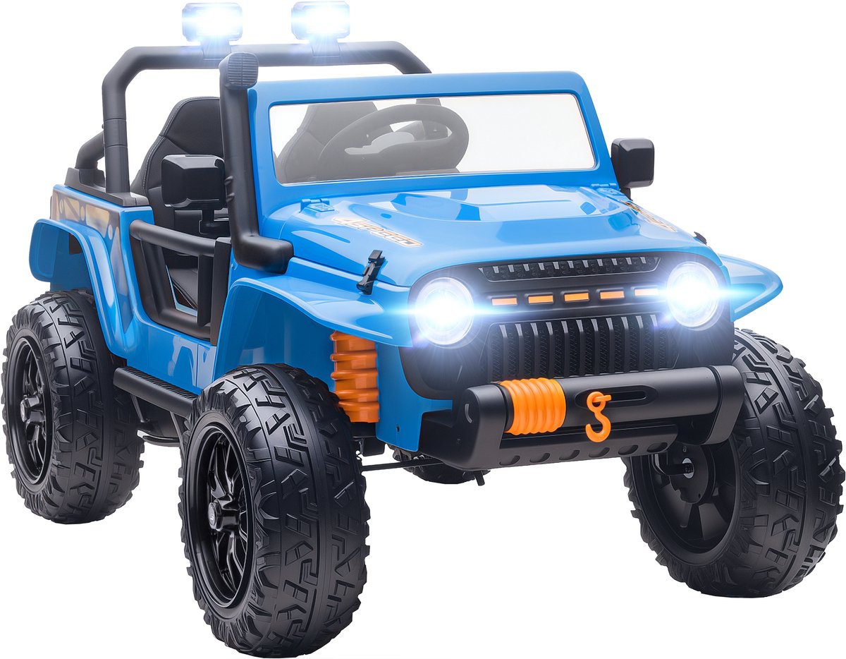 Aiyaplay toy truck - metaal/kunststof - 123,5x70,3x71,3 cm - blauw Accuvoertuig kopen online